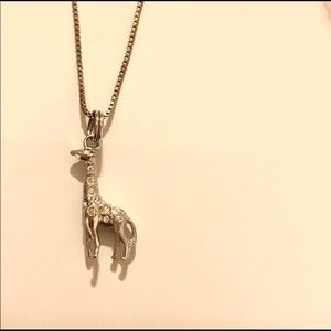 Sterling silver giraffe necklace